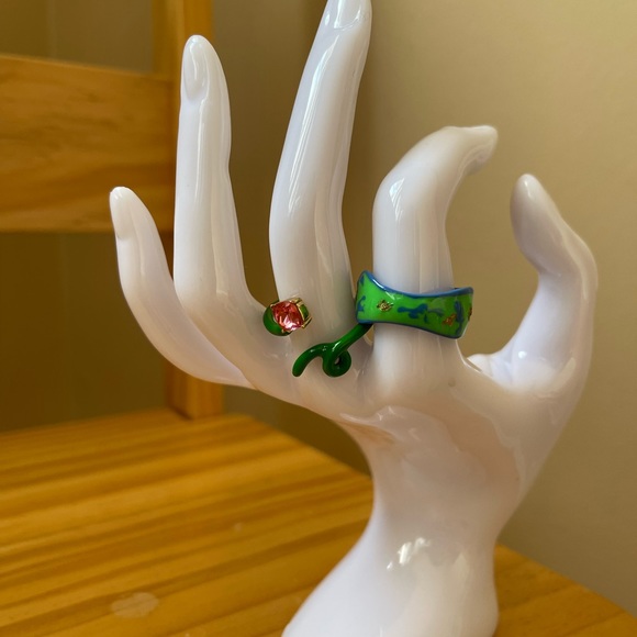 Chunky enamel ring set - Picture 4 of 4